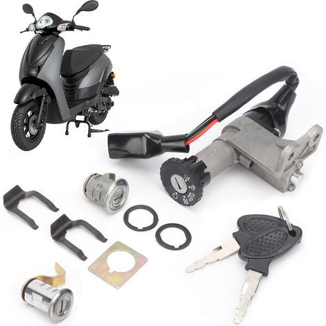 Interruptor de encendido de acero inoxidable para scooter eléctrico GY6 de 50-150 cc y 4 tiempos. (1/5)