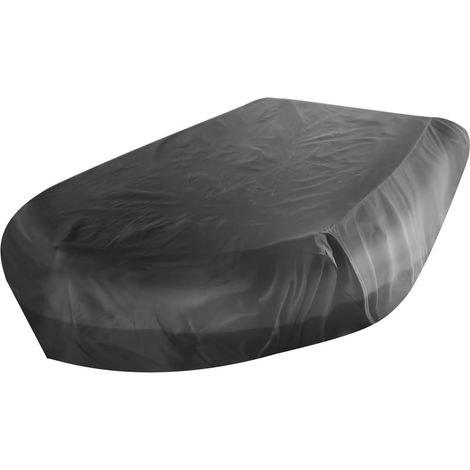 Housses Bateaux Gonflable, résistante à l'eau et à l'huile Anti Poussière Résistants Aux UV Écran Solaire 420D Oxford Bâche, Kayak Canoë râteaux Yachts et Bateaux Rapides (Noir, 470 94 46cm) (1/5)