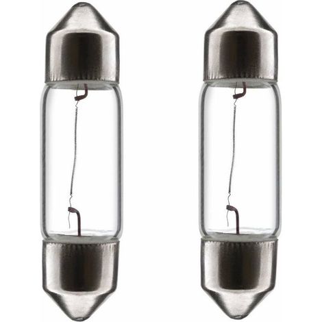 2x ampoule 6V 5W SV7 8mm x 28mm navette voiture moto remorque tracteur éclairage universel lumière