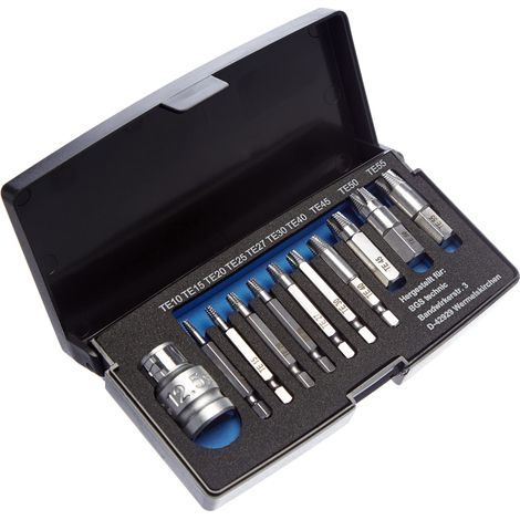 Estrattore viti BGS Technic 9170 acciaio cromo vanadio 11 pezzi (1/4)