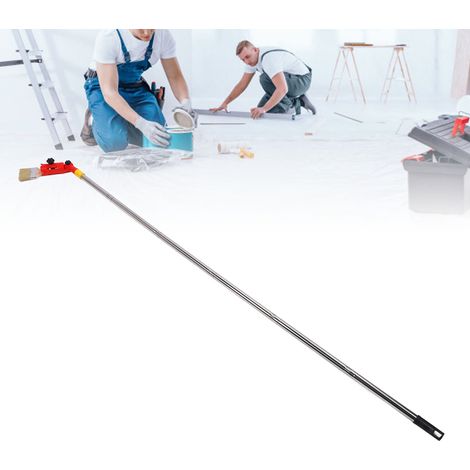 Support pour rouleau à peinture + rallonge de 1,7 m + pince d'extension pour pinceau (1/5)