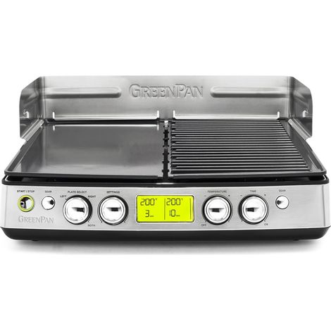 Grill Elite Tappanyaki XL – Plancha à gaz 55.6 cm – Surface de cuisson céramique – Acier inoxydable – Compatible lave-vaisselle – Greenpan (1/3)