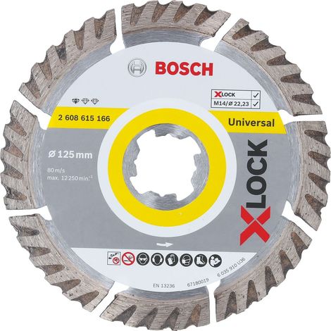 Bosch X-LOCK  Disco de  diamante Standard  for Universal  doble paquete  125 mm  - 2608615247