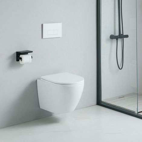 WC sospeso CARCEO - senza bordo e con chiusura ammortizzata (1/4)