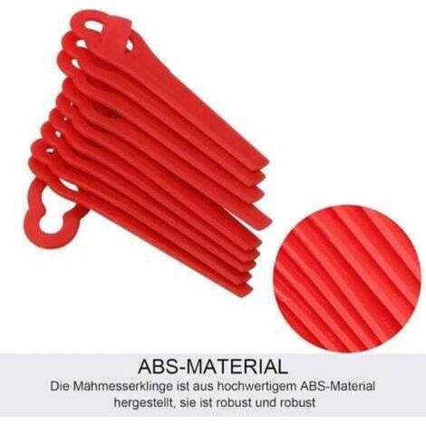 Ersatz-Kunststoffmesser für Rasenmäher – 12 × 7 mm, 20er-Packung für Rasenkantenschneider (1/4)