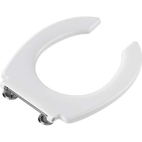 Abattant WC ouvert 36x44x4 cm, en Duroplast, sans couvercle, blanc (128-003-006)