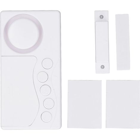Set mit 4 drahtlosen magnetischen LED-Detektoren, intelligenter Multifunktionsalarm für Fenster, Türen und Schränke (1/5)