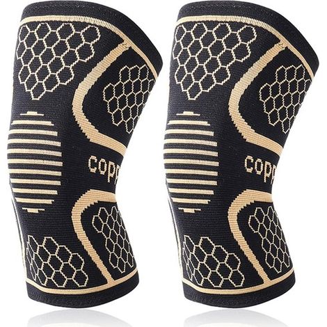 2 vendajes de soporte para la rodilla para aliviar el dolor, soportes de compresión para desgarro de menisco para hombres y mujeres.