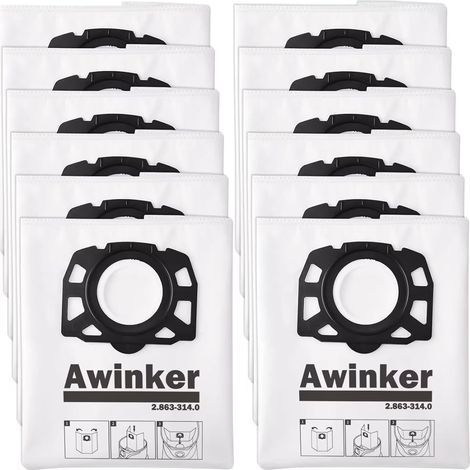 15 Sac pour Karcher KFI 357 KWD1 KWD2 KWD3 WD2 Plus WD3 WD 2 Plus WD 3 MV 3 SE 4001SE 40 SE 4002 (1/5)