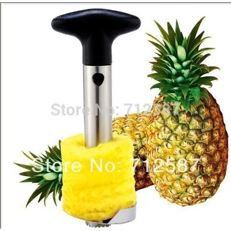 Découpeur d\'Ananas - Inox - Trancheur et Videur - Métallique - Outil de Cuisine - Essentiel-Ywey (1/4)