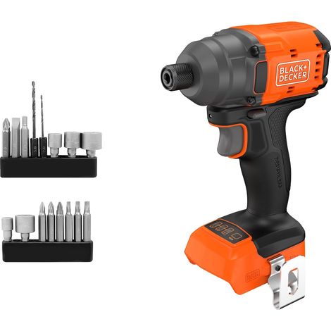 BLACK+DECKER Azionatore a impulsi senza spazzole, avvitatore a impulsi senza fili e 20 punte, senza batteria o caricatore, BLIM78NZ-XJ (1/5)