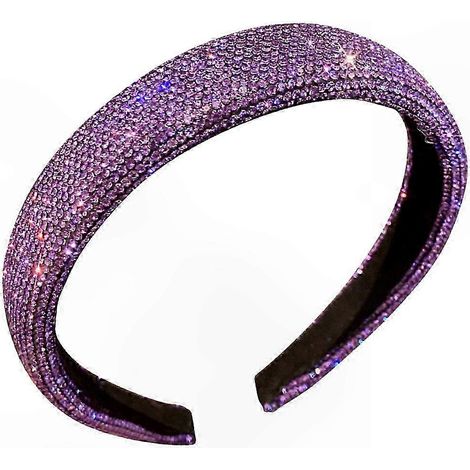 Couronne de Fleurs Violette pour Fille - Parfaite pour Mariage, Fête et Déguisement - Style Rond 14x12cm - Lot de 1 (1/4)