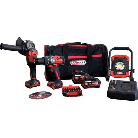 Pack Outillage électroportatif - Perceuse, Meuleuse et accessoires (1/3)