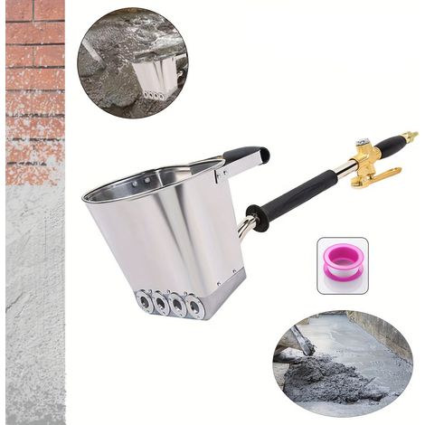 Tragbare pneumatische Sandstrahlpistole zum Auftragen von Farbe auf Stein, Mörtel, Putz, Beschichtungen für Wände und Dächer hohe Effizienz, großer Durchmesser. (1/4)