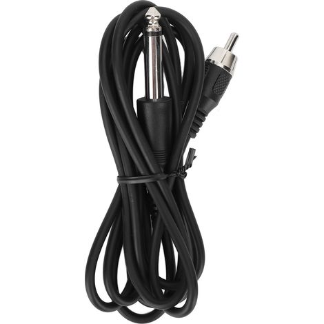 Câble de Clip pour Machine à Tatouage RCA 5.9ft Professionnel en Silicone Souple Noir Accessoires Tatouage (1/5)