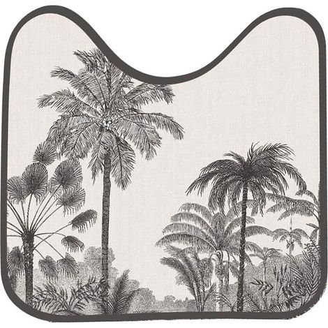 tapis contour wc 45 x 45 cm microfibre imprimee cocoty des. place (1/3)