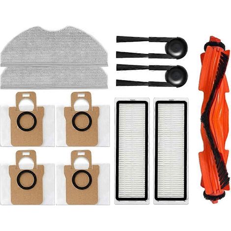 Accesorios para aspiradora robot Xiaomi H40 / OV51: cepillo lateral principal, paño de mopa, filtro HEPA, bolsa para polvo, repuestos.