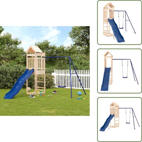 The Living Store Parque infantil de exterior madera maciza de pino - Parque infantil de madera