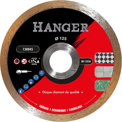Disque diamant pour carrelage et céramique 125mm HANGER AFDB C15 125 22 (1/3)