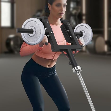 Schwarz Landminenaufsatz, Manuell Linebacker Squat Aufsatz Schulterpresse Landminenaufsatz, für Fitnessstudio Hause Arbeitsplatz 101.377cm (1/5)