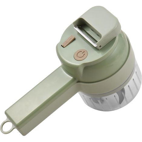 Ensemble de coupe-légumes électrique sans fil 4 en 1 avec port USB