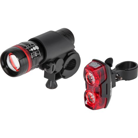 Faro anteriore e posteriore a LED AAA Rebel per bicicletta. (1/4)