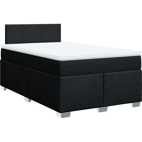Maison Exclusive - Boxspringbett mit Matratze Schwarz 120x190 cm