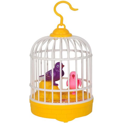 Cage à Oiseau Chantant avec Contrôle Vocal et Sons Inductifs pour Enfants (1/5)