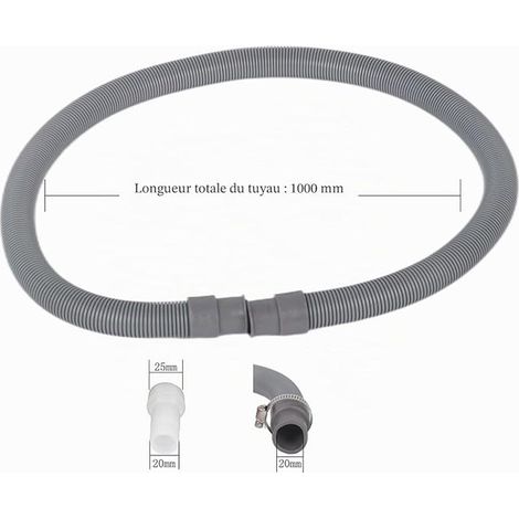 Kit de Raccordement Tuyau de Descente Recuperateur d'eau Pluie, Tuyau de Connexion et Accessoires Montage, Kit Raccordement pour Raccord Bout Eau, Réservoirs d'eau, Barils de Pluie (1/2)
