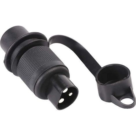 Kit presa per rimorchio a 3 pin maschio/femmina 12V 24V connettore per gancio di traino per camion a 3 pin per veicoli agricoli, auto, trattori, roulotte, portabici, camper A