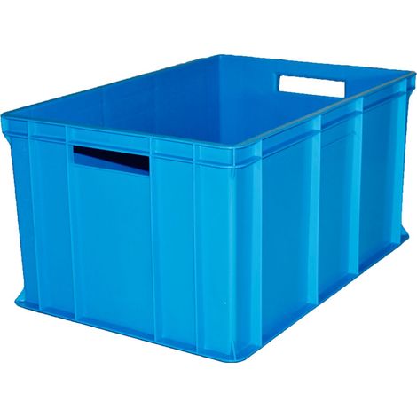 Contenedor de plástico azul 600x400x300