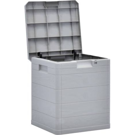 INLIFE 90L Gartenaufbewahrungsbox Hellgrau (1/5)