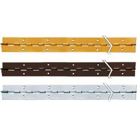1PZ CERNIERE A METRAGGIO DA MT.2  - mm.32x0,7 ferro brunito