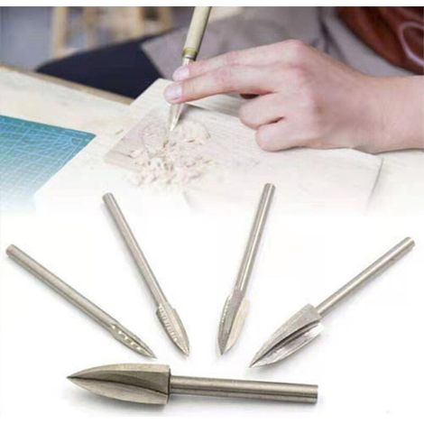 Ensemble d'outils de sculpture sur bois professionnels cinq pièces Sculpture électrique haute vitesse + façonnage manuel Solution tout-en-un pour les débutants comme pour les utilisateurs confirmés (1/4)