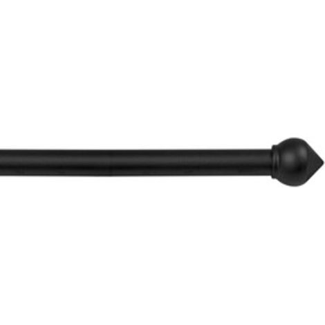 6 x BASTONE METALLO D 20/19 120/210CM BULBO NERO