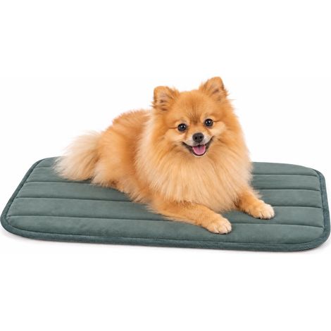 Panier Chien - Coussin Chien et Chat orthopédique Vert - adapté Cage métallique - Mousse mémoire de Forme - 55,5 x 38,5 x 2 cm (1/5)