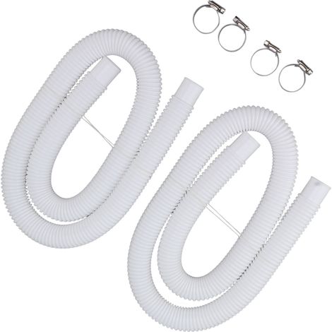 Tuyaux de rechange avec colliers de serrage pour pompes de piscine de 300, 330, 530 et 1000 gallons (1/5)