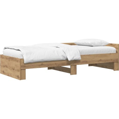 Estructura de cama con cabecero Roble Artesanal 80 x 200 cm vidaXL (1/5)