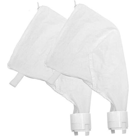 2pièces Sacs Filtrants pour Aspirateur De Piscine à Fermeture Éclair Réutilisables pour Skimmer De Piscine Empêchant Les Déchets Cheveux (1/5)