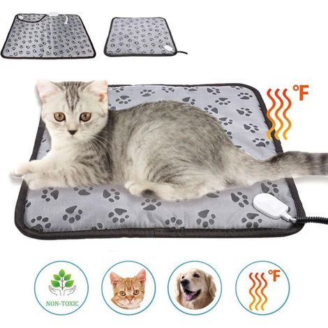 boiler Coussin Chauffant pour Compagnie, Tapis Chauffant Température Constante pour Chien Chat, Anti-Mordant Imperméable Electrique Tapis Chauffan(5070cm) (1/4)