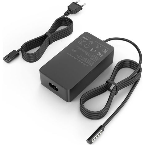 Surface Pro 1, Pro 2, RT Câble de charge pour Microsoft Surface – 48 W 12 V 3,58 A avec port USB (1/5)