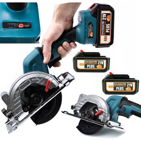 Rosfix Bark Beetle BB21V Akku-Kreissäge – Kabellose Mobilität  2x 4Ah Akku, 6500 U/min  Profischnitt Holz  Werkzeug für Haus & Garten