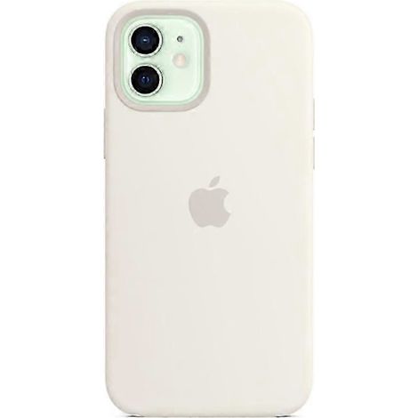 Kompatibel mit iPhone 12/12 Pro (MagSafe) – Silikonhülle im Maßstab 1:1, induktive Öffnung, schlank und stoßfest, weiß (1/3)