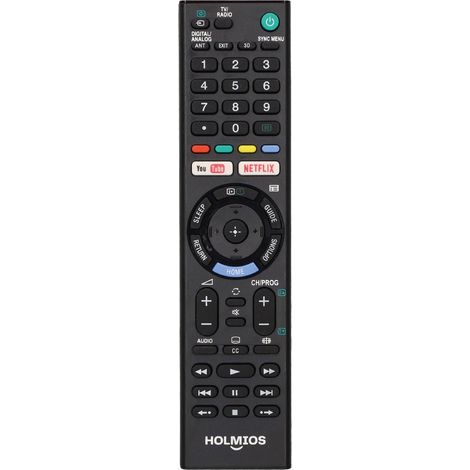 HOLMIOS Mando universal para Sony Smart TV (2xLR03/AAA no incluidas) color negro (1/5)
