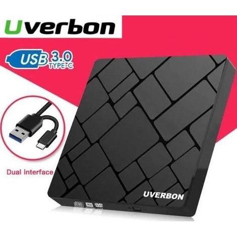 Graveur lecteur externe CD DVD Type C et USB 3.0 Très mince Compatible tous appareils Transmission Rapide (1/5)