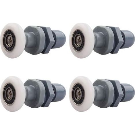 Roulettes pour paroi de douche, 4 pièces en laiton pour remplacer les rails de porte en verre (23 mm) (1/4)