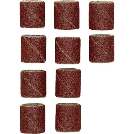 Lot de 10 cylindres abrasifs en corindon Ø 10 mm - Proxxon
