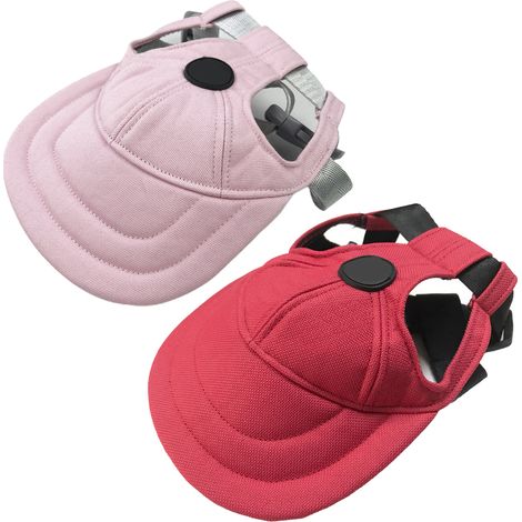 Casquette Pour Chien - Protection Solaire Et Vent - Style Baseball Ajustable - Trou Pour Oreilles - Accessoire De Sport Extérieur (1/5)