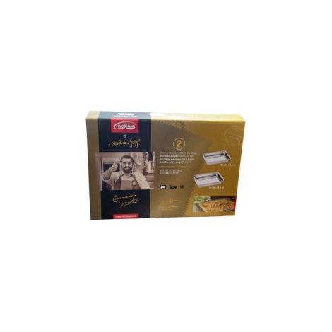 SET TEGLIE INOX 2 PEZZI - ASTUCCIO