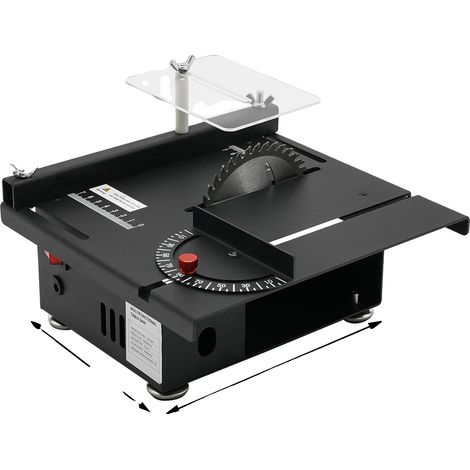Mini scie à table, moteur puissant, angle de coupe réglable (1/2)